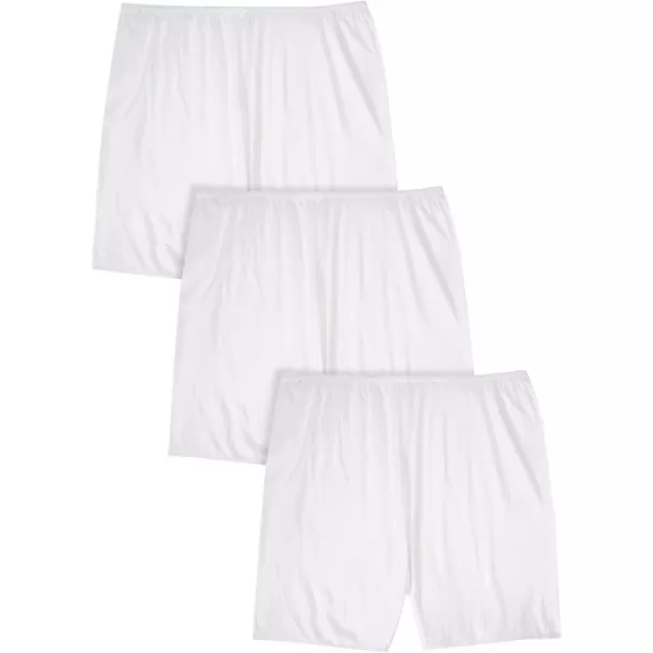 Comfort Choice Women's Plus Size Cotton Bloomer 3-Pack Panties