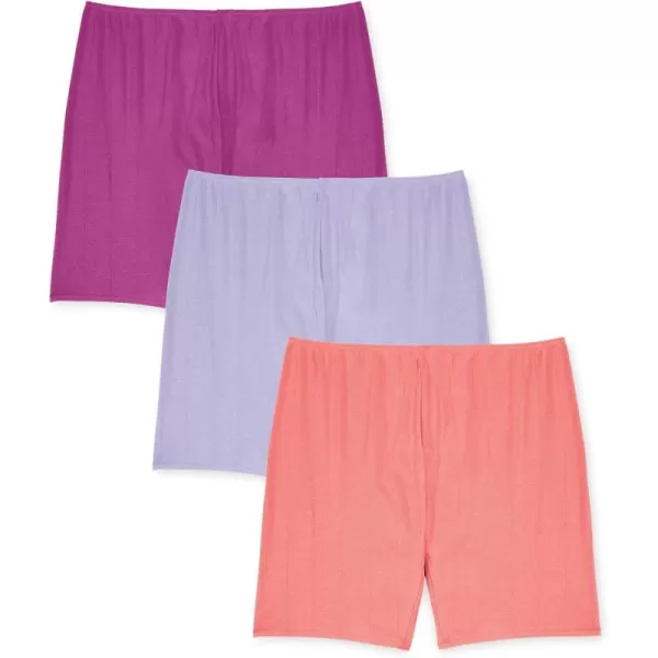 Comfort Choice Women's Plus Size Cotton Bloomer 3-Pack Panties