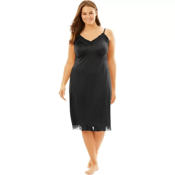 Comfort Choice Women's Plus Size Double Skirted Full Slip