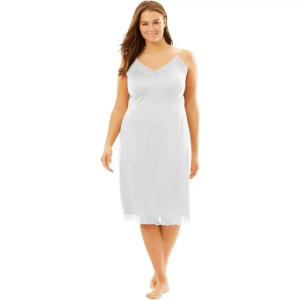 Comfort Choice Women's Plus Size Double Skirted Full Slip