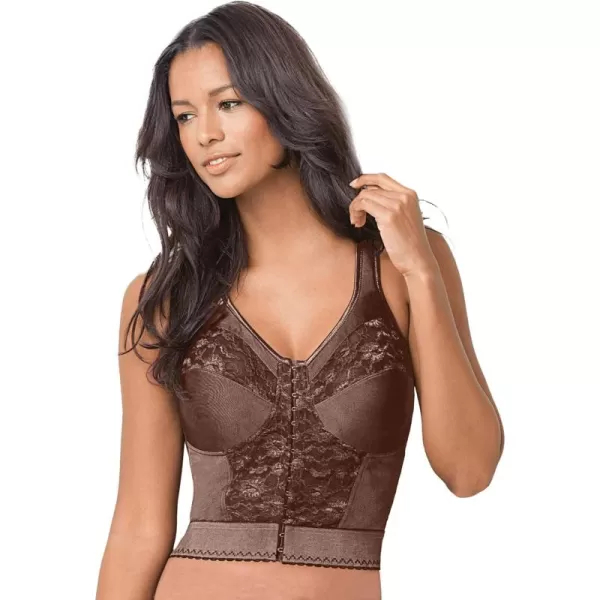 Comfort Choice Women's Plus Size Easy Enhancer Wireless Longline Posture Bra