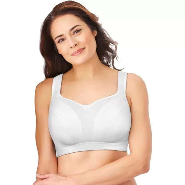 Comfort Choice Women's Plus Size Limitless Wirefree Low-Impact Back Hook Bra