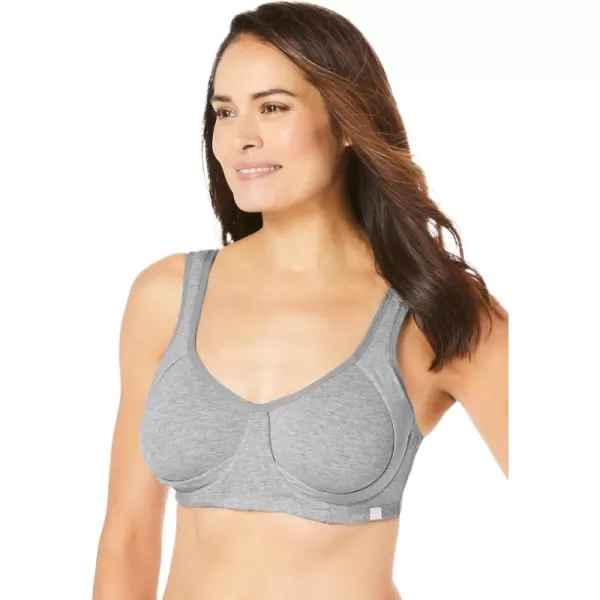 Comfort Choice Women's Plus Size Out Wire Bra