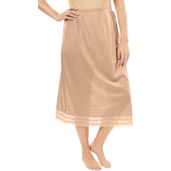 Comfort Choice Women's Plus Size Snip-To-Fit Half Slip