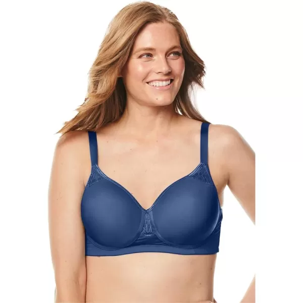 Comfort Choice Women's Plus Size Stay-Cool Wireless T-Shirt Bra