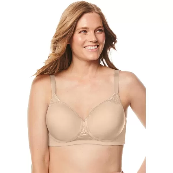 Comfort Choice Women's Plus Size Stay-Cool Wireless T-Shirt Bra
