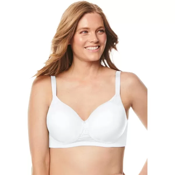 Comfort Choice Women's Plus Size Stay-Cool Wireless T-Shirt Bra