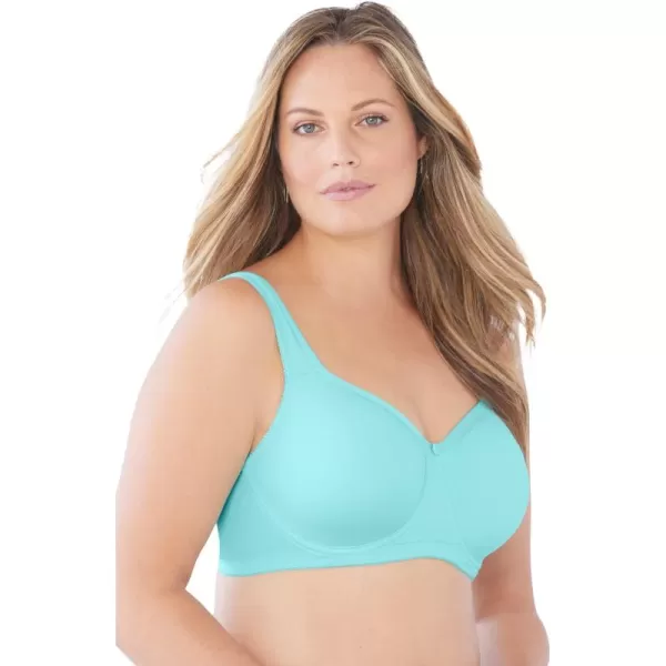 Comfort Choice Women's Plus Size Underwire Microfiber T-Shirt Bra