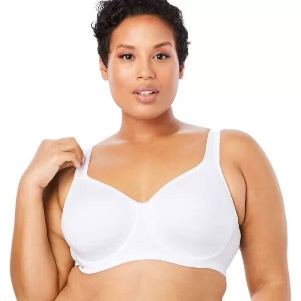 Comfort Choice Women's Plus Size Underwire Microfiber T-Shirt Bra