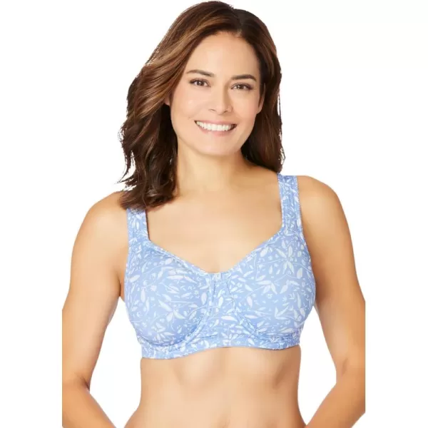 Comfort Choice Women's Plus Size Underwire Microfiber T-Shirt Bra