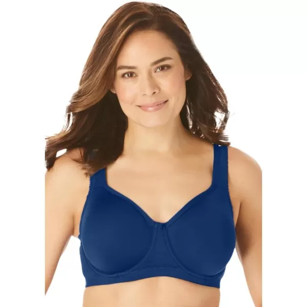 Comfort Choice Women's Plus Size Underwire Microfiber T-Shirt Bra