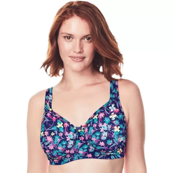 Comfort Choice Women's Plus Size Underwire Microfiber T-Shirt Bra