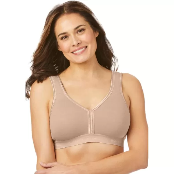Comfort Choice Women's Plus Size Wireless T-Shirt Bra