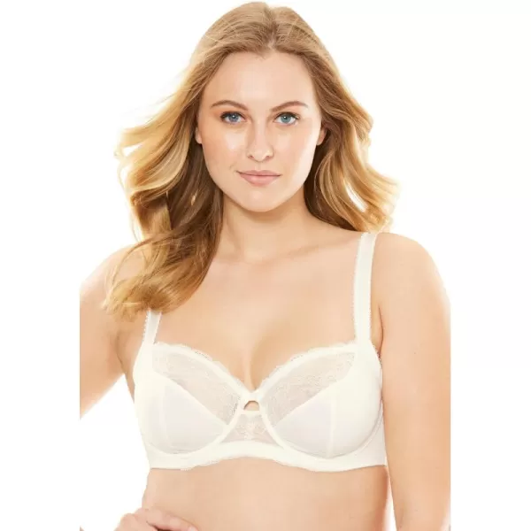 Women's Plus Size Lace-Trim Underwire Bra
