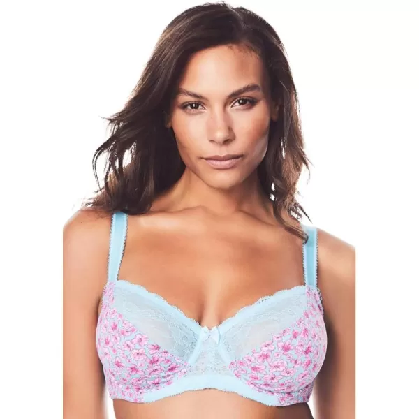 Women's Plus Size Lace-Trim Underwire Bra
