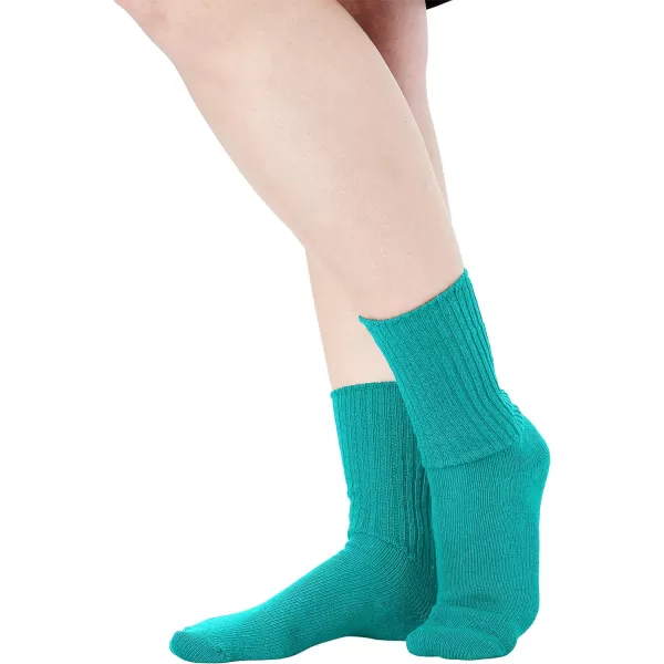 Comfort Choice Womens Plus Size 6Pack Rib Knit Socks TightsBasic Pack