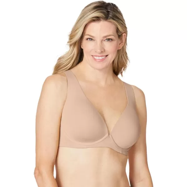 Catherines Womens Plus Size Uplifting Plunge BraNude