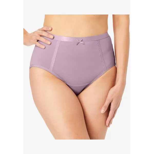 Catherines Womens Plus Size Microfiber Panty 3PackSweet Coral Eyelet Pack