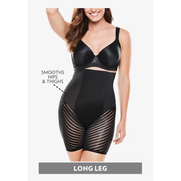 Womens Plus Size Shadow Shaper Long Leg ShaperBlack