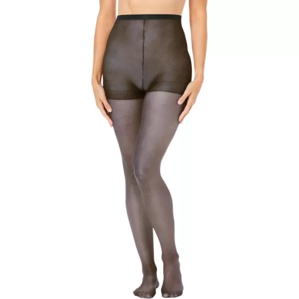 Catherines Womens Plus Size Daysheer PantyhoseOff Black