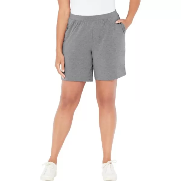 Catherines Womens Plus Size Suprema ShortHeather Grey