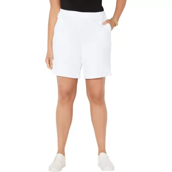 Catherines Womens Plus Size Suprema ShortWhite