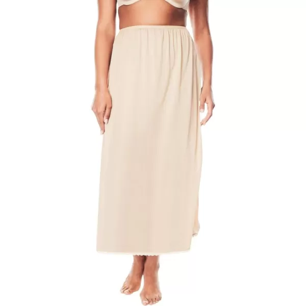Comfort Choice Womens Plus Size Half Slip 35quot 2PackNude