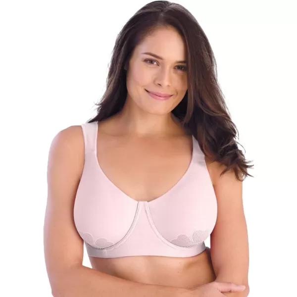 Comfort Choice Womens Plus Size Petal Boost Underwire BraShell Pink