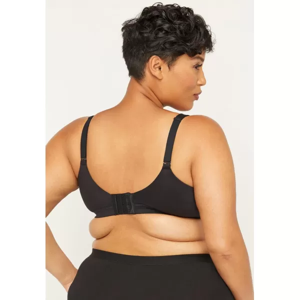 Catherines Womens Plus Size Solid FullCoverage Smooth NoWire BraWhite