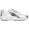 Silver Metallic Leather