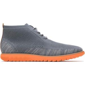 imageHush Puppies Mens Expert Chukka Knit BootDark Grey Multi Knit  Orange Outsole