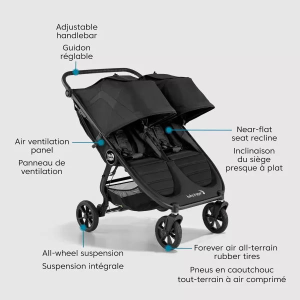 Baby Jogger City Mini GT2 All-Terrain Stroller, Black
