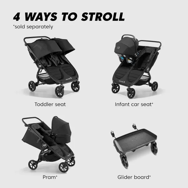 Baby Jogger City Mini GT2 All-Terrain Stroller, Black
