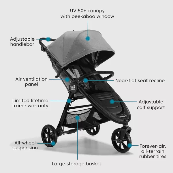 Baby Jogger City Mini GT2 All-Terrain Stroller, Black
