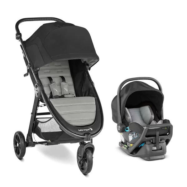 Baby Jogger City Mini GT2 All-Terrain Travel System | Includes City GO 2 Infant Car Seat, Jet