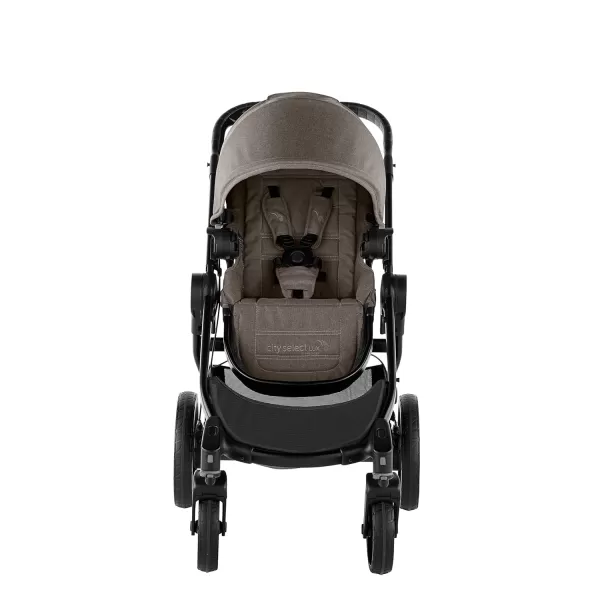Baby Jogger City Select LUX Stroller | Baby Stroller with 20 Ways to Ride, Goes from Single to Double Stroller | Quick Fold Stroller, Taupe
