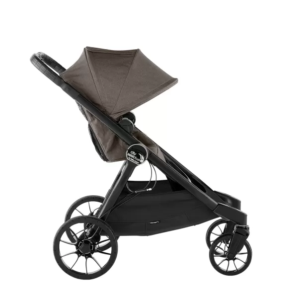 Baby Jogger City Select LUX Stroller | Baby Stroller with 20 Ways to Ride, Goes from Single to Double Stroller | Quick Fold Stroller, Taupe