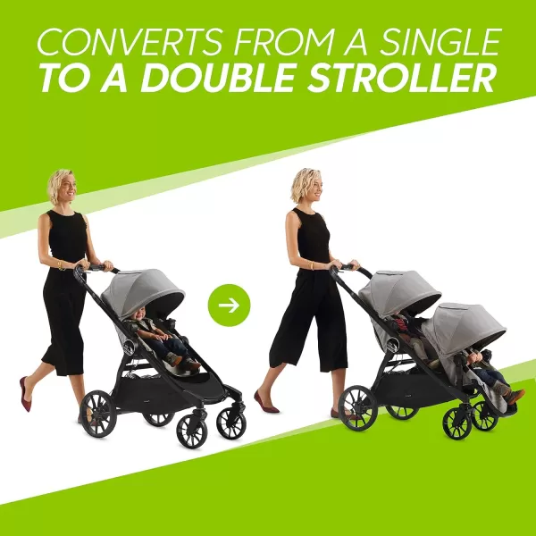 Baby Jogger City Select LUX Stroller | Baby Stroller with 20 Ways to Ride, Goes from Single to Double Stroller | Quick Fold Stroller, Taupe