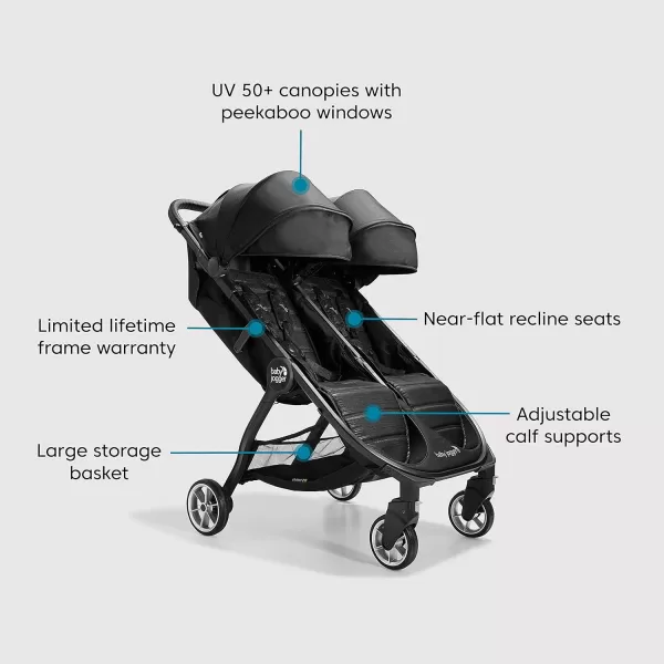 Baby Jogger City Tour 2 Ultra-Compact Travel Stroller, Jet
