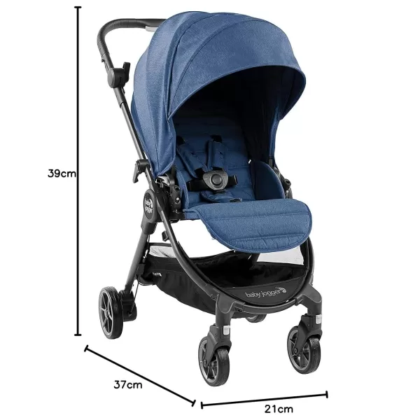 Baby Jogger City Tour LUX Stroller | Compact Travel Stroller | Lightweight Baby Stroller with Backpack-Style Carry Bag, Perfect for Travel, Iris