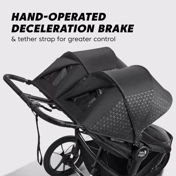 Baby Jogger Summit X3 Jogging Stroller - 2016 | Air-Filled Rubber Tires | All-Wheel Suspension | Quick Fold Jogging Stroller, Black/Gray