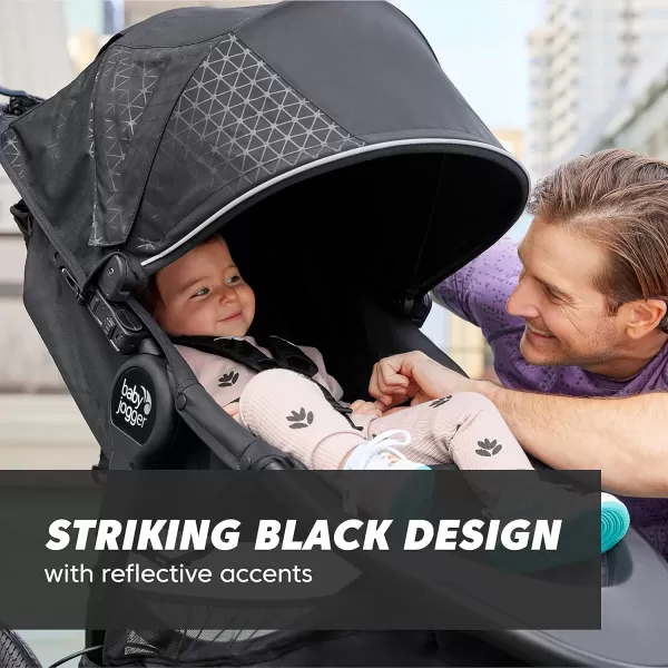 Baby Jogger Summit X3 Jogging Stroller - 2016 | Air-Filled Rubber Tires | All-Wheel Suspension | Quick Fold Jogging Stroller, Black/Gray