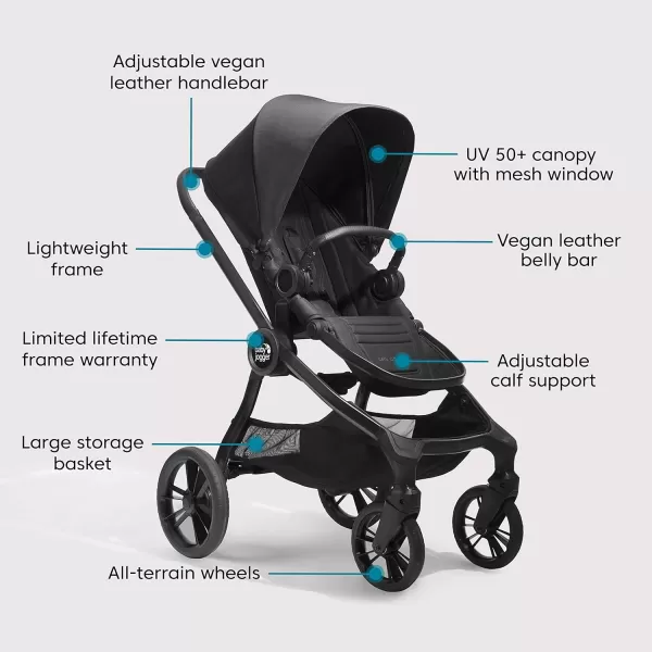 Baby Jogger® City Sights® Stroller - Convertible Stroller with Compact Fold, Dark Slate