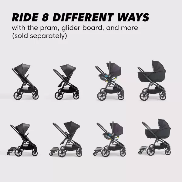 Baby Jogger® City Sights® Stroller - Convertible Stroller with Compact Fold, Dark Slate