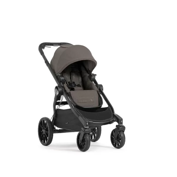 Baby Jogger City Select LUX Stroller | Baby Stroller with 20 Ways to Ride, Goes from Single to Double Stroller | Quick Fold Stroller, Taupe