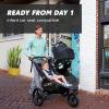 imageBaby Jogger Summit X3 Double Jogging Stroller Midnight Black Buggy for Two Smooth Ride for Walking or Jogging Compact Fold Increased Airflow AllTerrain Air Filled Tires and AllWheel SuspensionMidnight Black