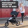 imageBaby Jogger Summit X3 Double Jogging Stroller Midnight Black Buggy for Two Smooth Ride for Walking or Jogging Compact Fold Increased Airflow AllTerrain Air Filled Tires and AllWheel SuspensionMidnight Black