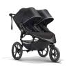 imageBaby Jogger Summit X3 Double Jogging Stroller Midnight Black Buggy for Two Smooth Ride for Walking or Jogging Compact Fold Increased Airflow AllTerrain Air Filled Tires and AllWheel SuspensionMidnight Black