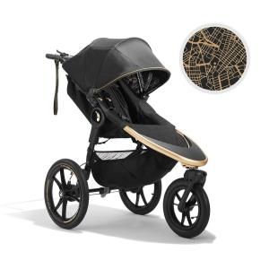 imageBaby Jogger Summit X3 Double Jogging Stroller Midnight Black Buggy for Two Smooth Ride for Walking or Jogging Compact Fold Increased Airflow AllTerrain Air Filled Tires and AllWheel SuspensionCity Royalty