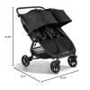 imageBaby Jogger City Mini GT2 AllTerrain Stroller Black Complete with Adjustable Handlebar HandOperated Parking Brake and car seat AdapterBlack